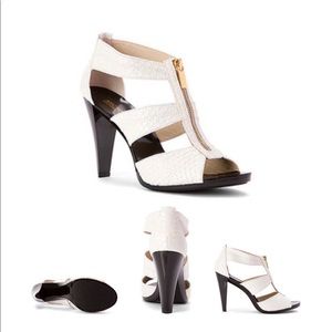 Michael Kors White Berkley Heels